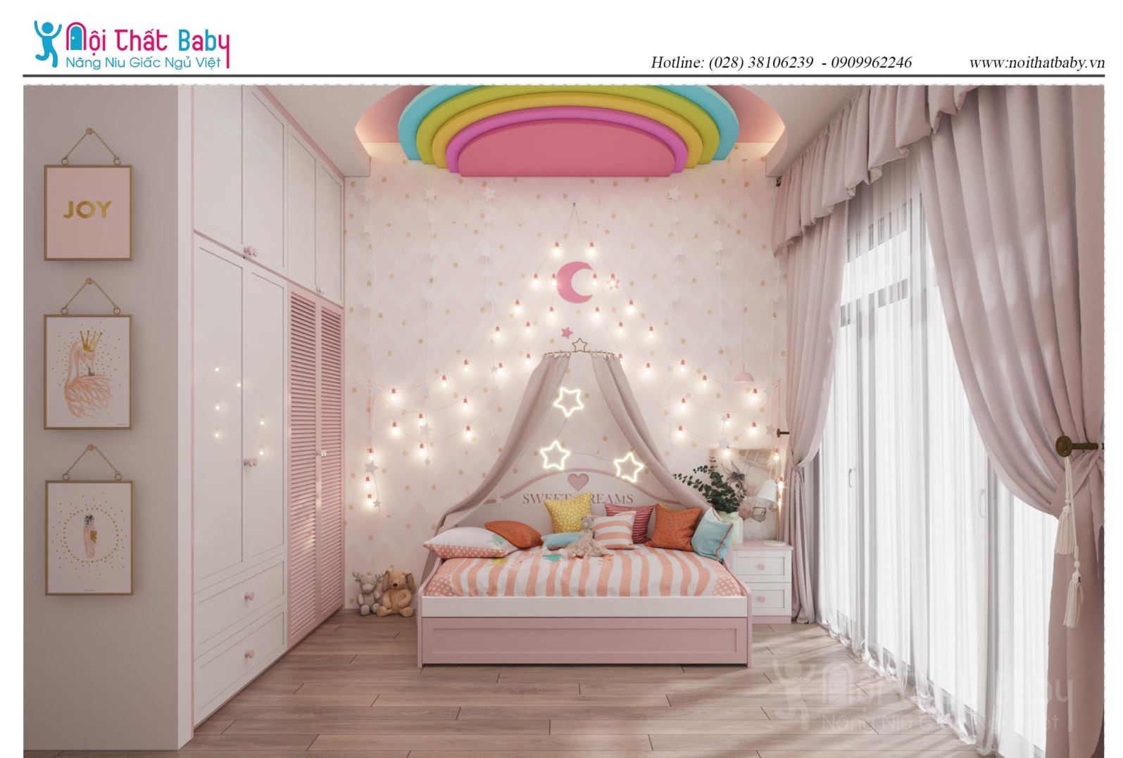 Tuyệt chiêu thiết kế nội thất phòng ngủ trẻ em siêu dễ thương
